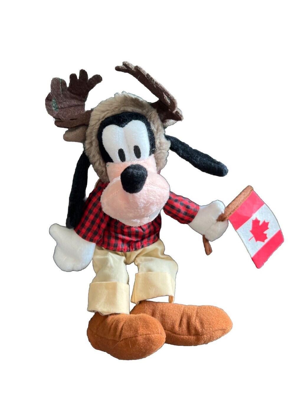 Disney VTG Goofy Canada Plush Toy Doll Bean Bag Walt Disney World Epcot NWT